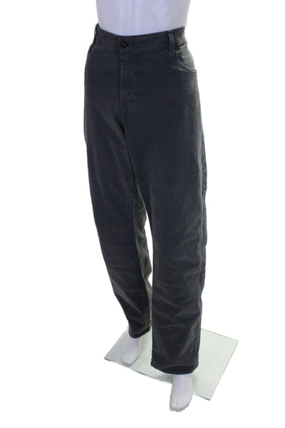 Adriano Goldschmied Mens Cotton Tailored Leg Casual Pants Smoky Gray Size 34X38