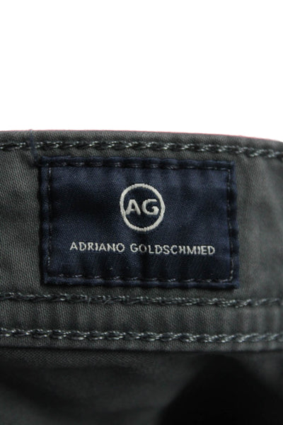 Adriano Goldschmied Mens Cotton Tailored Leg Casual Pants Smoky Gray Size 34X38