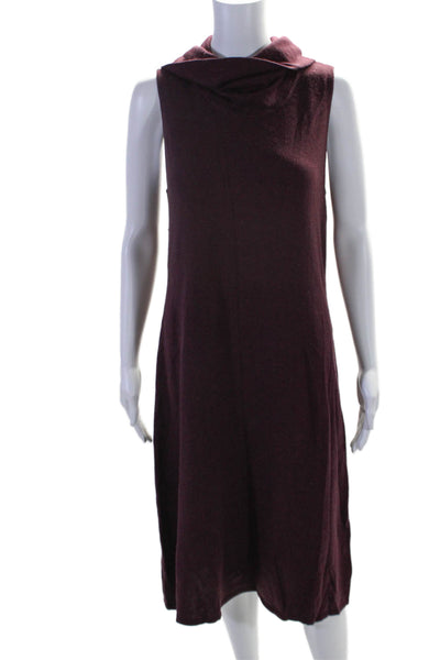 Lauren Ralph Lauren Womens Sleeveless Cowl Neck Dress Burgundy Size Large