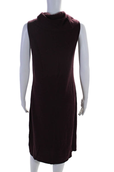 Lauren Ralph Lauren Womens Sleeveless Cowl Neck Dress Burgundy Size Large