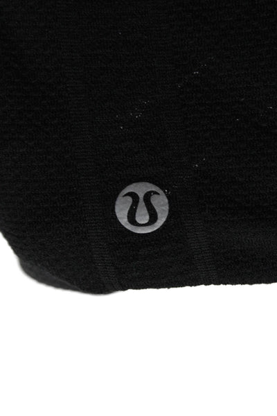 Lululemon Womens Crewneck Short Sleeve Athletic Top Black Size Medium