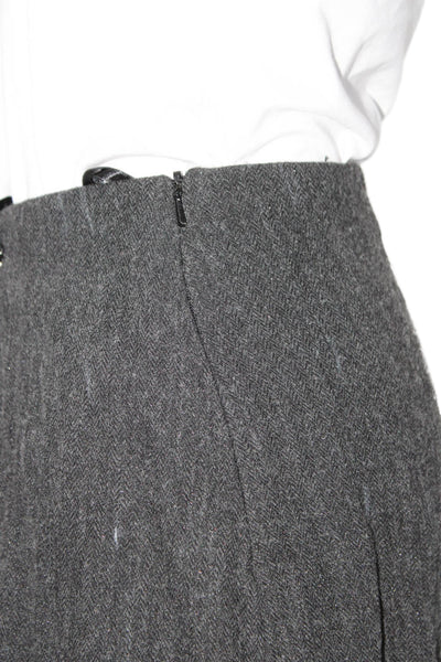 Eileen Fisher Womens Side Zip Midi A Line Skirt Gray Size Extra Large