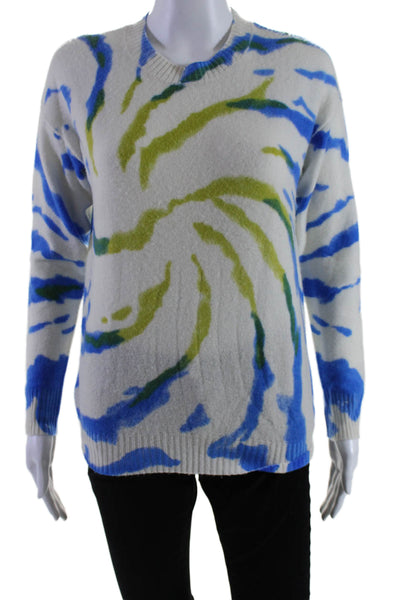 27 Miles Women's Long Sleeves Cashmere Multicolor Pullover Sweater Size S