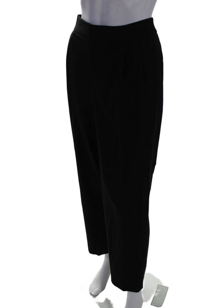 R Label The Reset Womens Pleated Hook and Eye Zipped Closure Pants Black Size XL