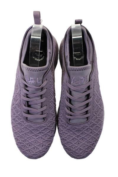 APL Womens Fabric Textured Lace Up Lined Casual Sneakers Purple Size 11