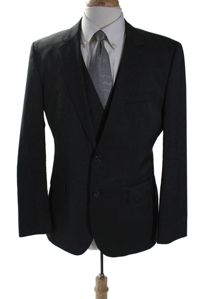 Boss Hugo Boss Men's Long Sleeves Line Two Piece Jacket Set Black Size 40