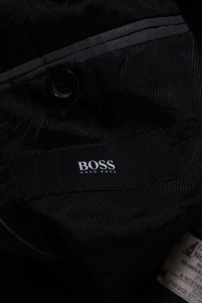 Boss Hugo Boss Men's Long Sleeves Line Two Piece Jacket Set Black Size 40