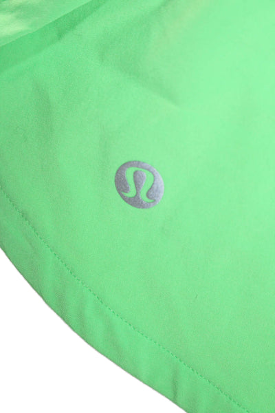 Lululemon Womens Elastic Waistband Short Shorts Neon Green Size 4