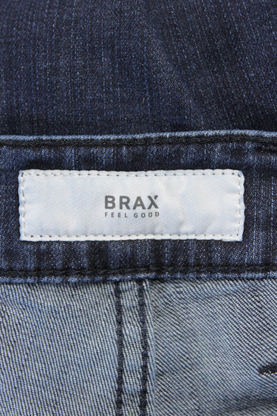 Brax Feel Good Mens Cotton Denim Five Pocket Slim Fit Jeans Navy SIZE 36/34