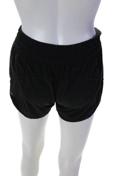 Lululemon Womens Stretch Waist Low-Rise Activewear Shorts Black Size S