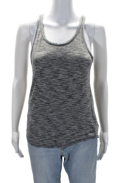 Lululemon Womens Striped Sleeveless Pullover Tank Top Black White Size 8