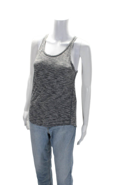 Lululemon Womens Striped Sleeveless Pullover Tank Top Black White Size 8