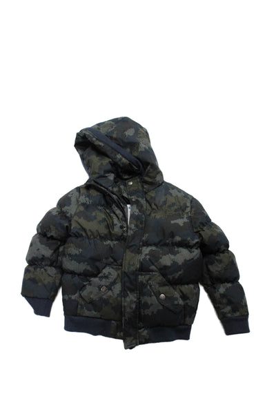 Appaman Boys Multicolor Camouflaged Full Zip Hooded Long Sleeve Jacket Size 7