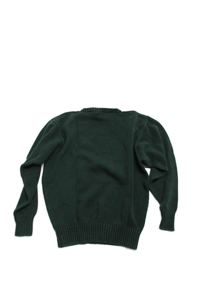 Polo Ralph Lauren Boys Cotton Long Sleeve Crewneck Sweater Green Size L