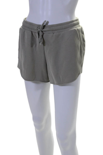 Varley Women's Drawstring Pockets Running Shorts Olive Green Size XS