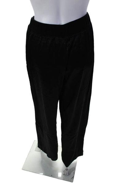 Michael Stars Women's Elastic Waist Pull-On Wide Leg Dress Pants Black Size XS