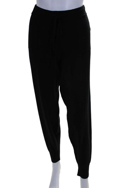 Equipment Femme Womens High Rise Drawstring Knit Jogger Pants Black Size Large