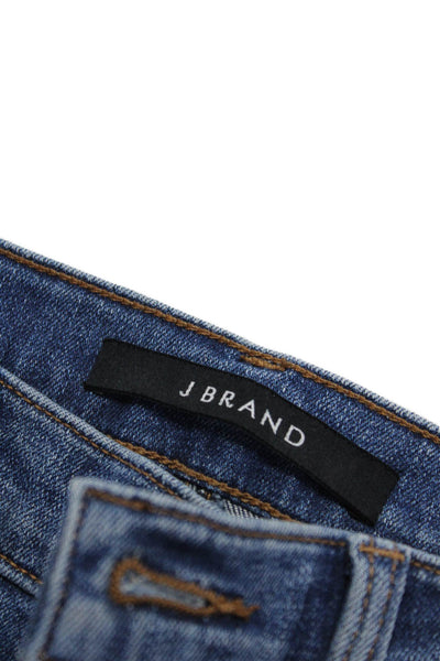 J Brand Women's Distress High Waist Five Pockets Skinny Denim Pants Size 25