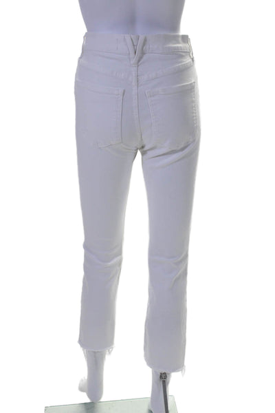 Veronica Beard Womens White Carly Kick Flare High Rise Denim Jeans Size 26