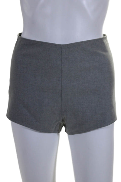 Mother Of All Womens Back Zip Mid Rise Short Shorts Gray Size Extra Small