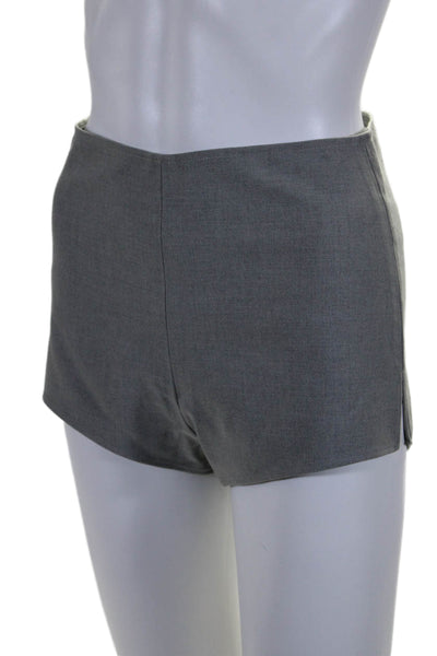 Mother Of All Womens Back Zip Mid Rise Short Shorts Gray Size Extra Small