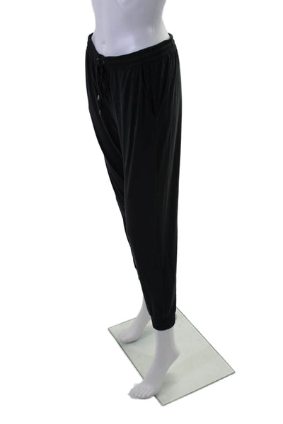 Splendid Womens Black Drawstring High Waisted Tapered Leg Jogger Pants Size