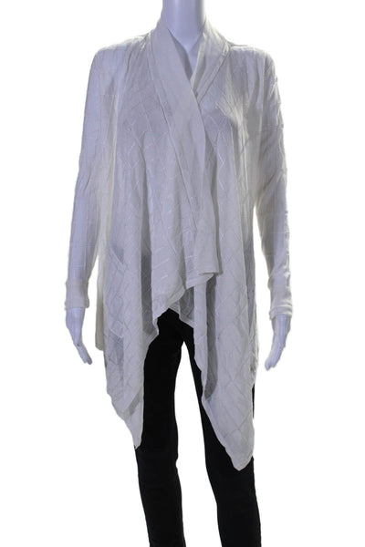 Rachel Roy Womens Long Sleeves Wrap Sweater Snow White Size Extra Small