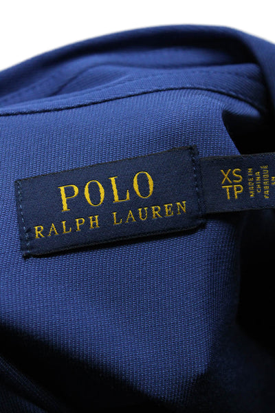 Polo Ralph Lauren Womens Button Down Long Sleeves Blouse Blue Size Extra Small