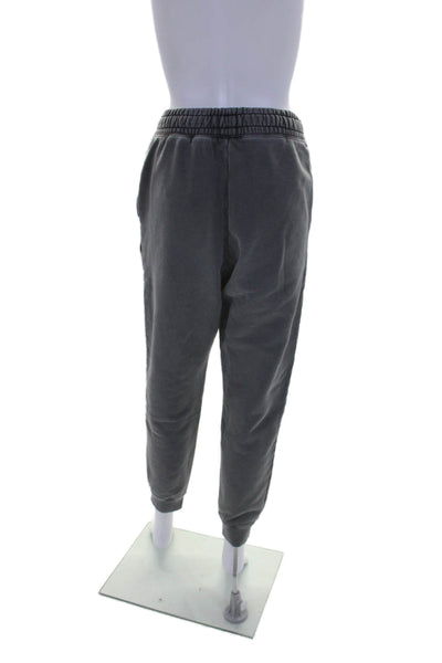 Jordan Womens Cotton Two Pocket High-Rise Tapered Sweatpants Gray Size S