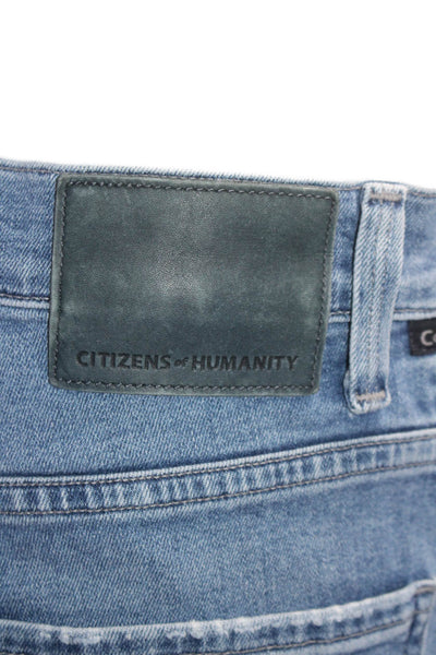 Citizens of Humanity Womens Cotton Denim Five Pocket Slim Fit Jeans Blue Size 32