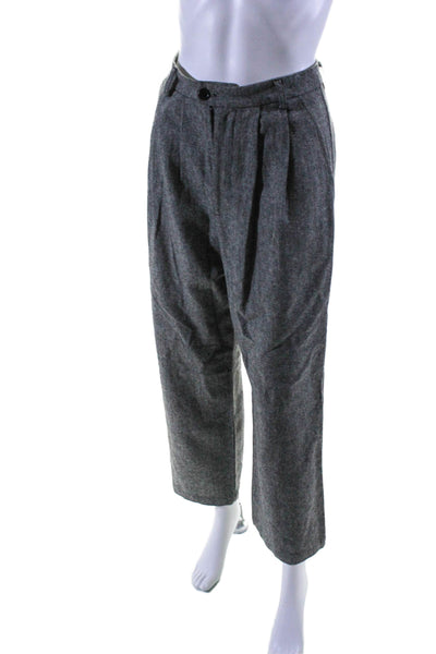 Reformation Womens Zipper Fly High Rise Straight Leg Pants Gray Size 0