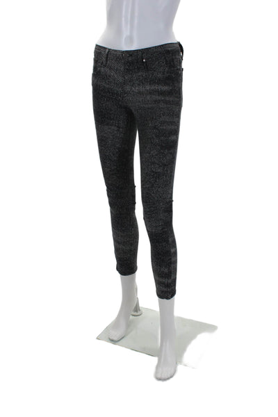 Helmut Lang Womens Texture Zip Button Tapered Zip Pants Charcoal Size Gray EUR 2