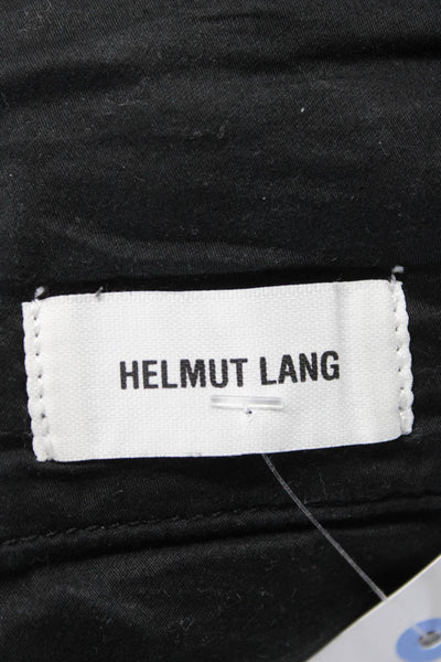 Helmut Lang Womens Texture Zip Button Tapered Zip Pants Charcoal Size Gray EUR 2