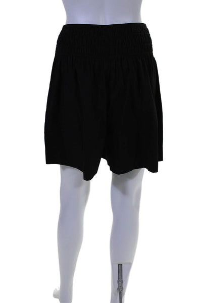 Vince Womens Textured Pleated Lined Ruched Waistband Shorts Black Size XS