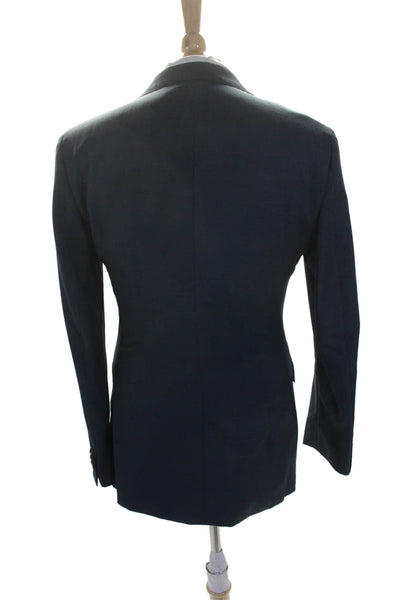 Bonobos Mens Wool Blend Navy Two Button Long Sleeve Blazer Size 38L