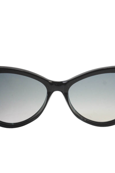 Tom Ford Womens Round Thick Frame Sunglasses Plastic Black One Size