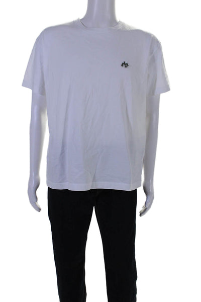 Rag & Bone Mens Cotton Round Neck Short Sleeve Pullover T-Shirt White Size S