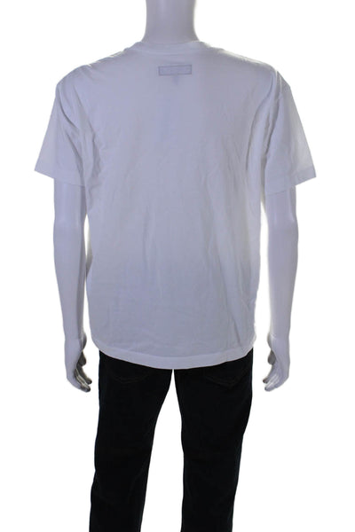 Rag & Bone Mens Cotton Round Neck Short Sleeve Pullover T-Shirt White Size S