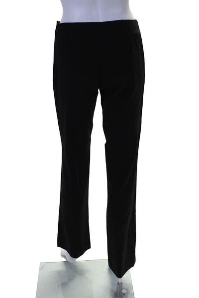 Theory Womens High Rise Flat Front Slim Straight Bootcut Trousers Black Size 2