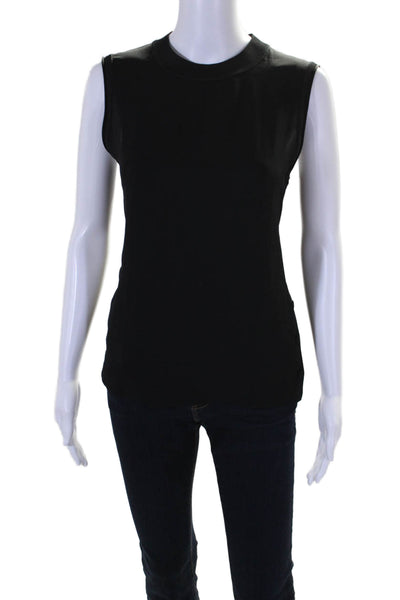 Rag & Bone Womens Round Neck Pullover Tank Top Blouse Black Size M