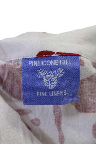 Pine Cone Hill Fine Linens Womens 2 Piece Floral Print Set White Size XS