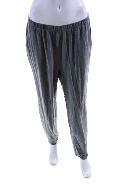 Eileen Fisher Womens Pull On High Rise Slim Leg Sweat Pants Gray Size Medium