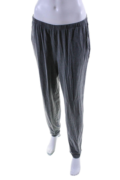 Eileen Fisher Womens Pull On High Rise Slim Leg Sweat Pants Gray Size Medium