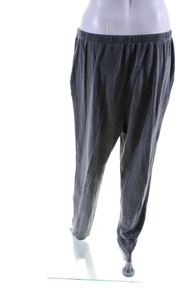 Eileen Fisher Womens Pull On High Rise Slim Leg Sweat Pants Gray Size Medium