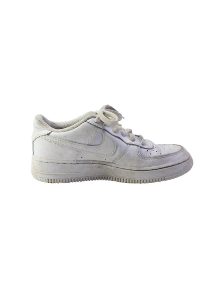 Nike Girls Air Force 1 White Leather Low Top Sneakers Shoes Size 6Y