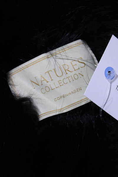 Natures Collection Womens Long Sleeve Zip Front Hooded Jacket Black Small