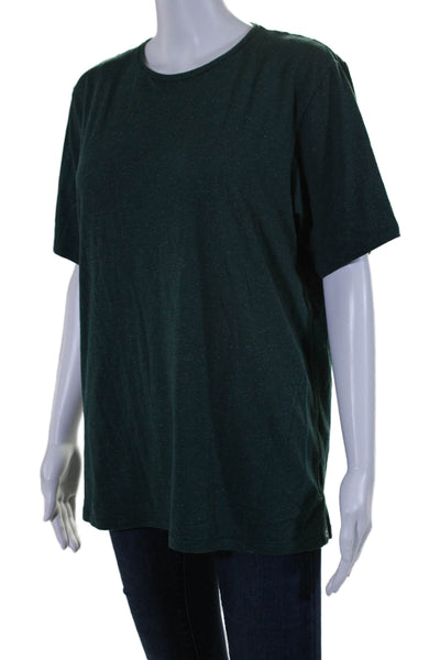 Rag & Bone Womens Short Sleeve Crew Neck Basic T Shirt Green Medium