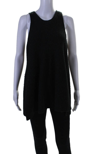 The Row Womens Knitted Sleeveless Scoop Neck Sweater Blouse Black Size M