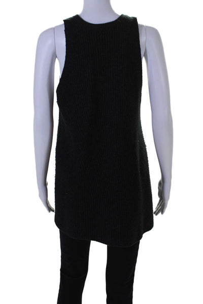 The Row Womens Knitted Sleeveless Scoop Neck Sweater Blouse Black Size M