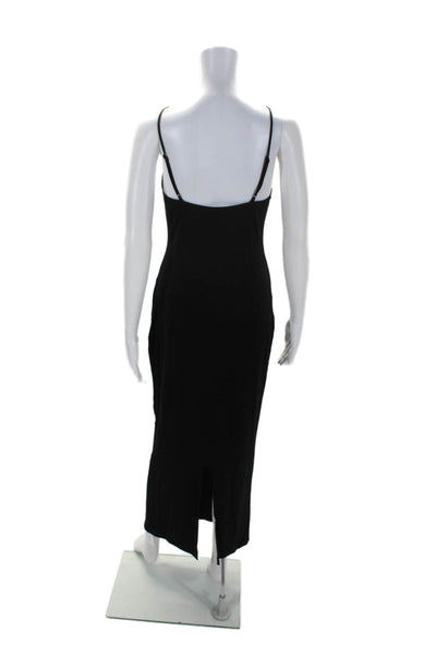 Reformation Womens Strappy Cut Out V-Neck Sleeveless Maxi Dress Black Size M